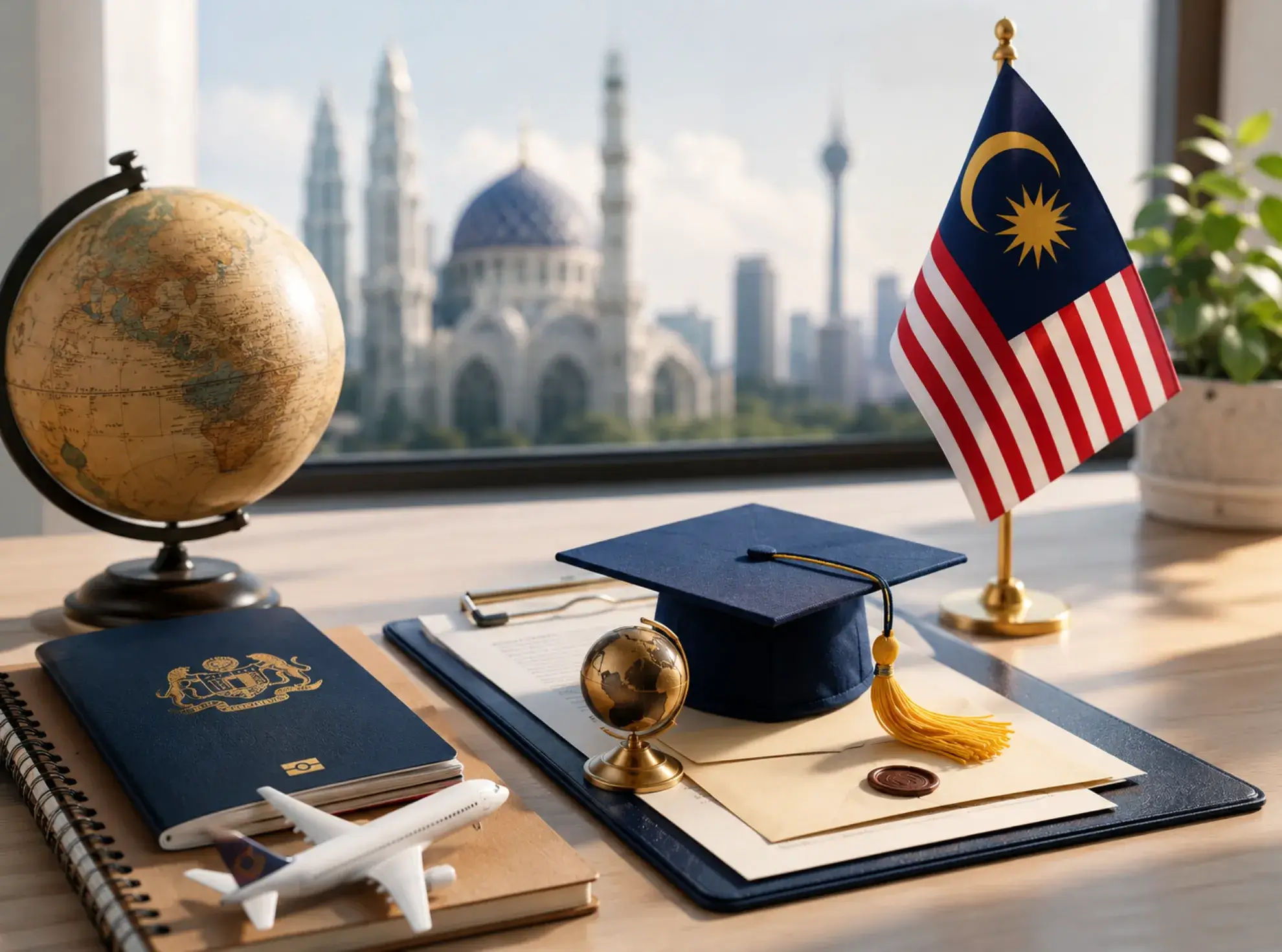 Visual guide outlining Malaysia student visa requirements, including forms and supporting documents needed.