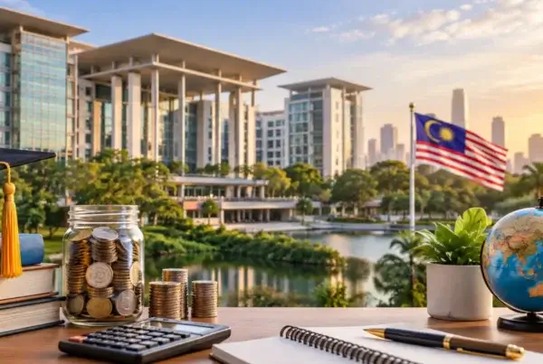 Visual representation of Sunway University fees in Malaysia and detailing educational quality.